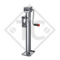 Steday leg ⌀57mm, side crank and reductions gears, double speed, type LF 5151W, galvanised, for agricultural machines and trailers, machines for building industry, implements for road maintenance and snow