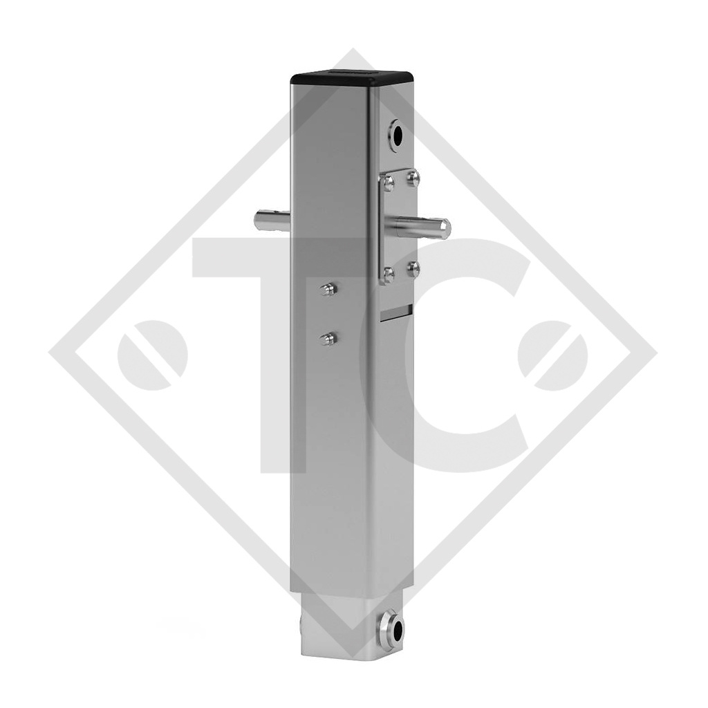 Leve registro □60mm quadro, per regolazione in altezza del timone di traino, tipo DT 470/3 - Quantità minima ordinabile 50 pz.