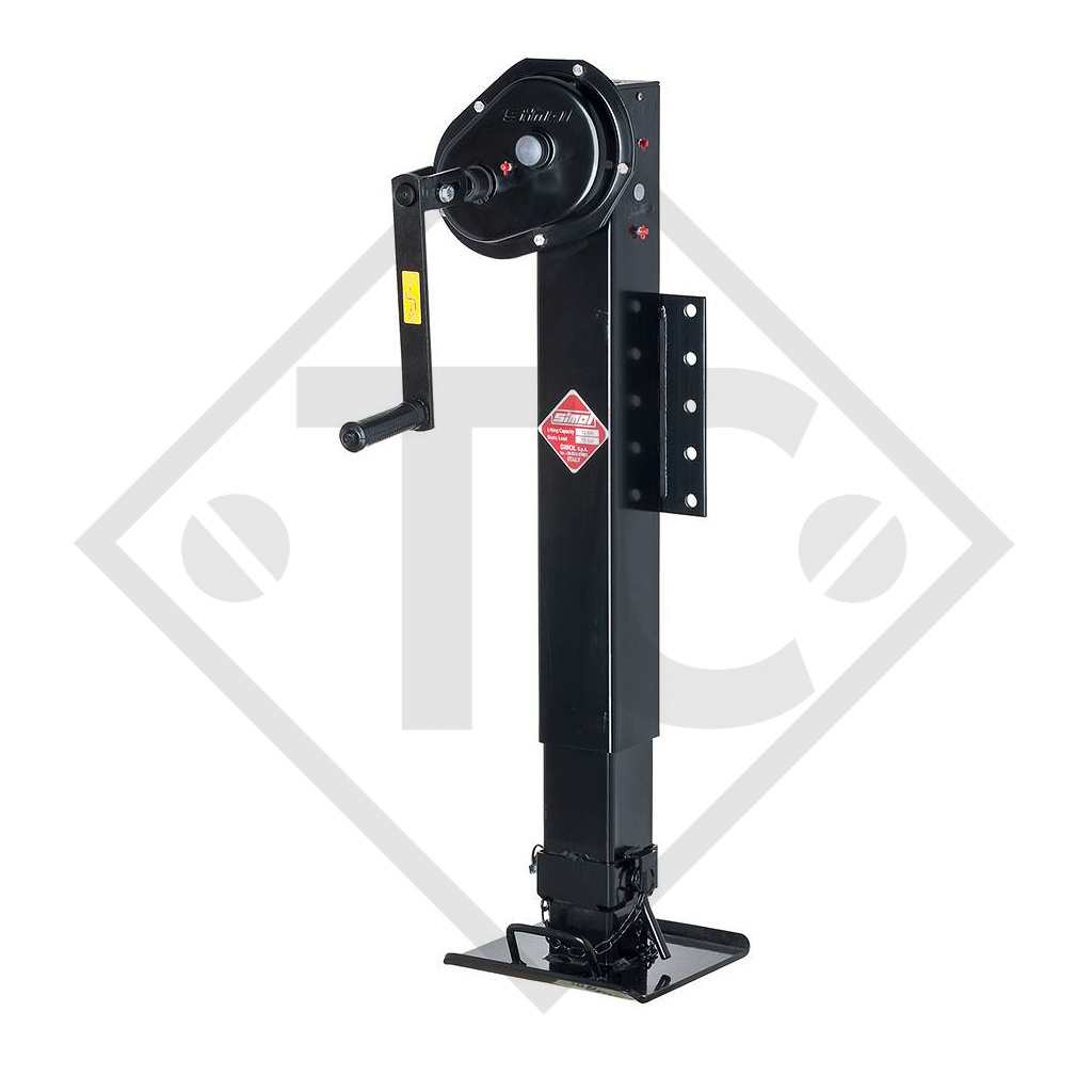 Landing gear □110mm square, double speed, type KRA 800FL/N, cataphoretically coated