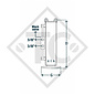 Hydraulic steday leg ø80mm round, folding, double acting type DH800, for agricultural machines and trailers, machines for building industry, implements for road maintenance and snow