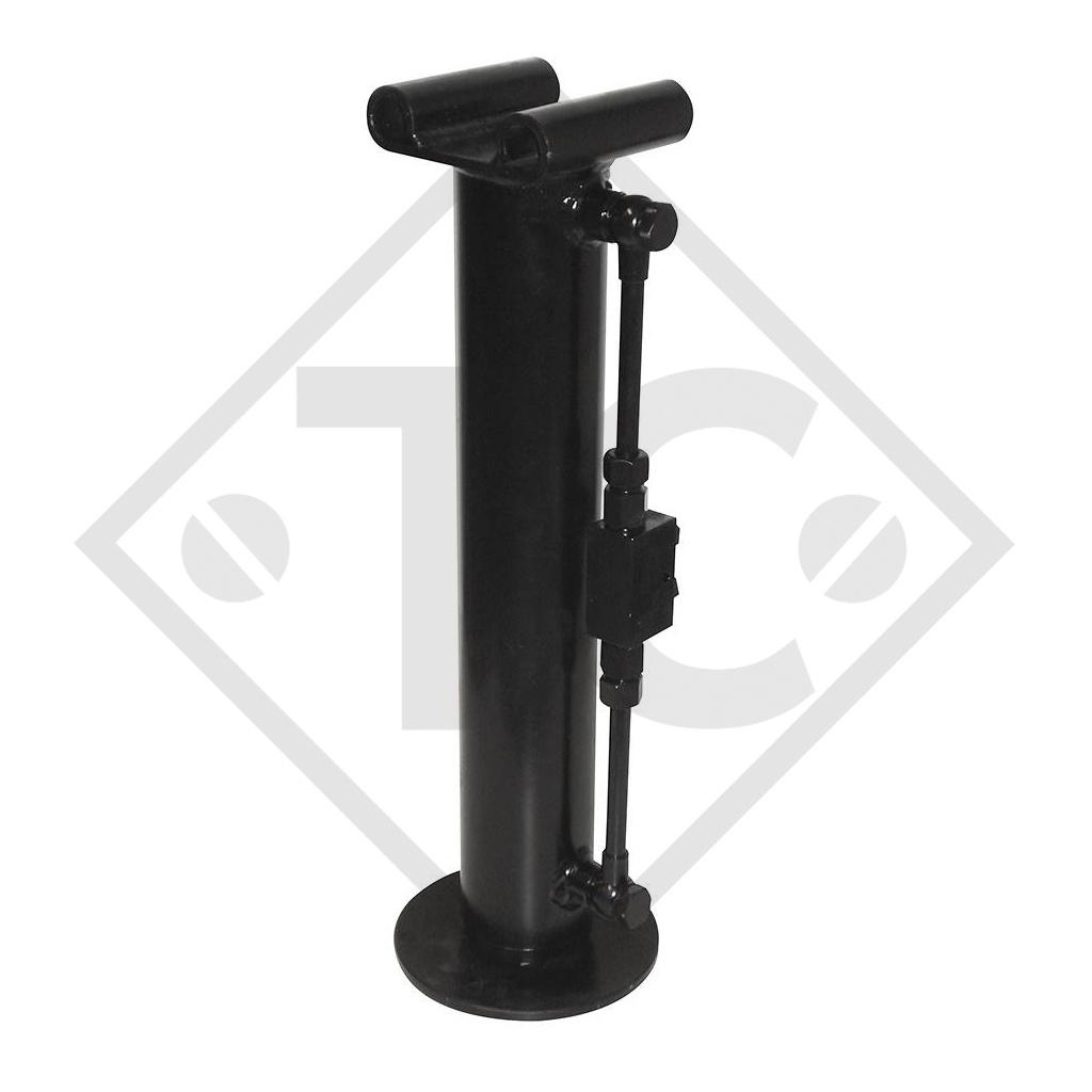 Hydraulic steday leg ø80mm round, folding, double acting type DH800, for agricultural machines and trailers, machines for building industry, implements for road maintenance and snow