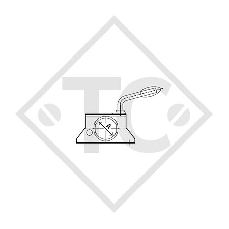 Clamp, type MR 1001/6 for steday leg ø48mm round galvanised