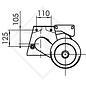 Achse gebremst 1000kg EURO1 Achstyp Delta SI-N 10 FENDT 620