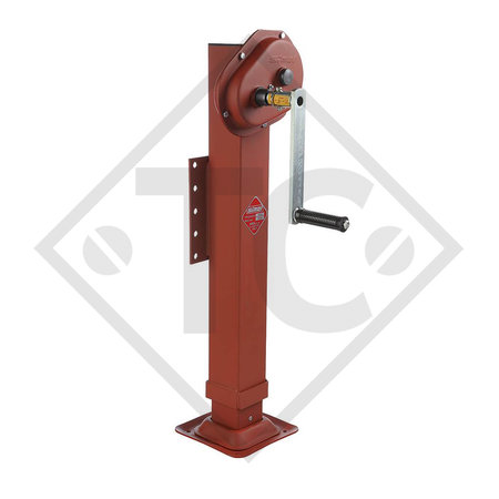 Landing gear □110mm square, type KRA 1200FL, for tandem-axle trailers