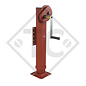 Landing gear □110mm square, double speed, type KRA 1200FL, for tandem-axle trailers