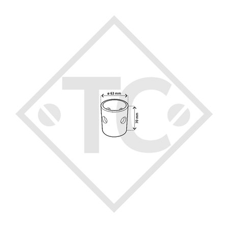 Anschlussrohr 63x70mm Typ 290910