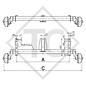 Braked axle 1300kg PLUS axle type B 1200-5, Hymer Troll ERIBA 530 540 550