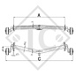 Achse gebremst 900kg EURO Plus Achstyp DELTA SI 850-5, FRANKIA 420