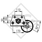 Achse gebremst 900kg EURO Plus Achstyp DELTA SI 850-5, FRANKIA 420