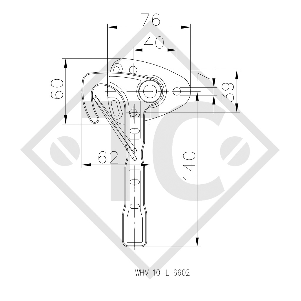 WINTERHOFF Lever fastener type WV 10-L