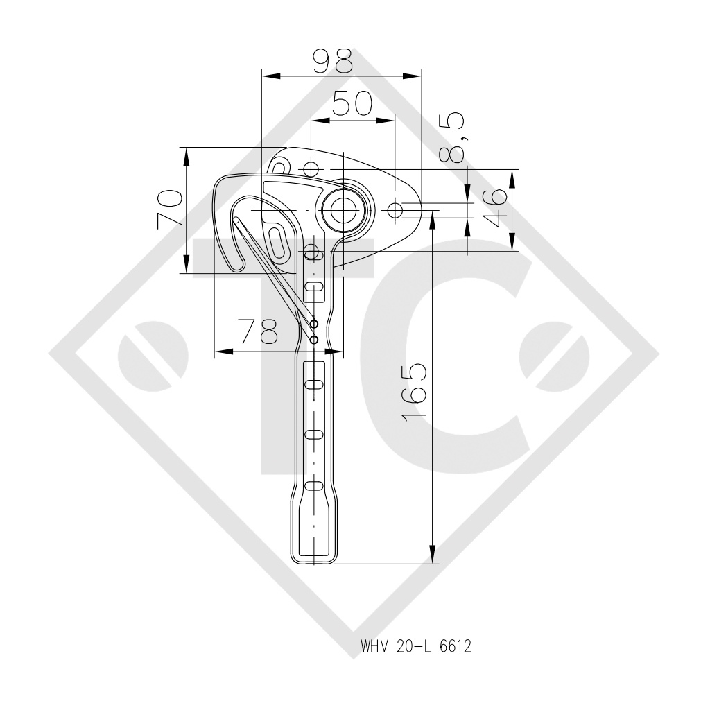 WINTERHOFF Lever fastener type WV 20-L