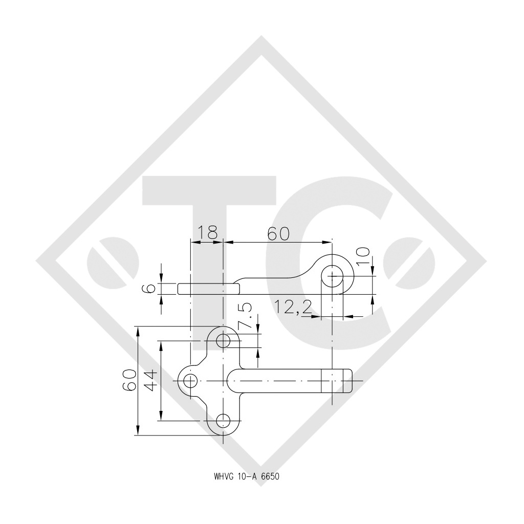 WINTERHOFF Contrapieza modelo WVG 10-A, unidad de embalaje 80 unidades