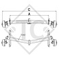 Achse gebremst 1700kg EURO Plus Achstyp DELTA SIN 14-3, BÜRSTNER AVERSO TOP