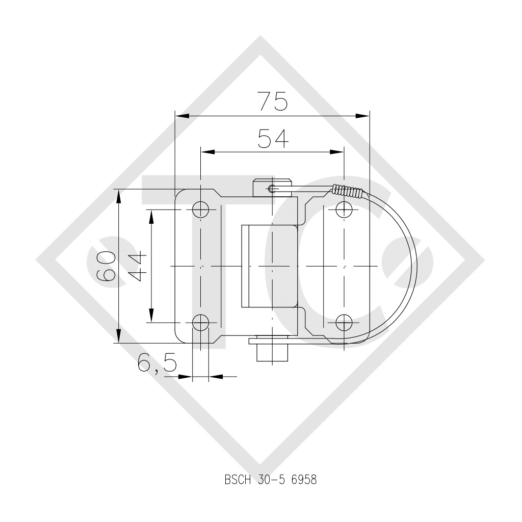 WINTERHOFF bisagra modelo BSCH 30-5, unidad de embalaje 100 unidades