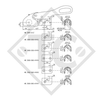 Giunto a sfera WS 3500-D 60 con antisbandamento e Robstop WS 3500 PLUS