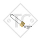 Compact shackle lock, packing unit 20 units
