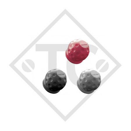 Soft-Ball, rot, schwarz, weiss, Verpackungseinheit 24 Stück