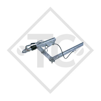 Drawbar installation ZKV 20.1 A with overrun device AK 2008 height-adjustable, without drawbar section 1300 to 2000kg, 47.36.471.046