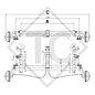 Braked axle 1000kg EURO PLUS axle type B 1000-3, Hymer Eriba