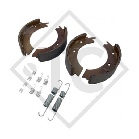 Brake shoes, wheel brake 3060 / 3061, brake size 300x60mm