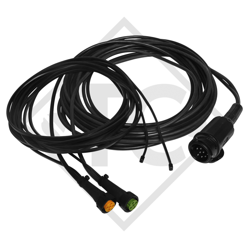 Connection cable 13-pin bayonet, main cable 6.0m, with 2 DC extensions 4.5m