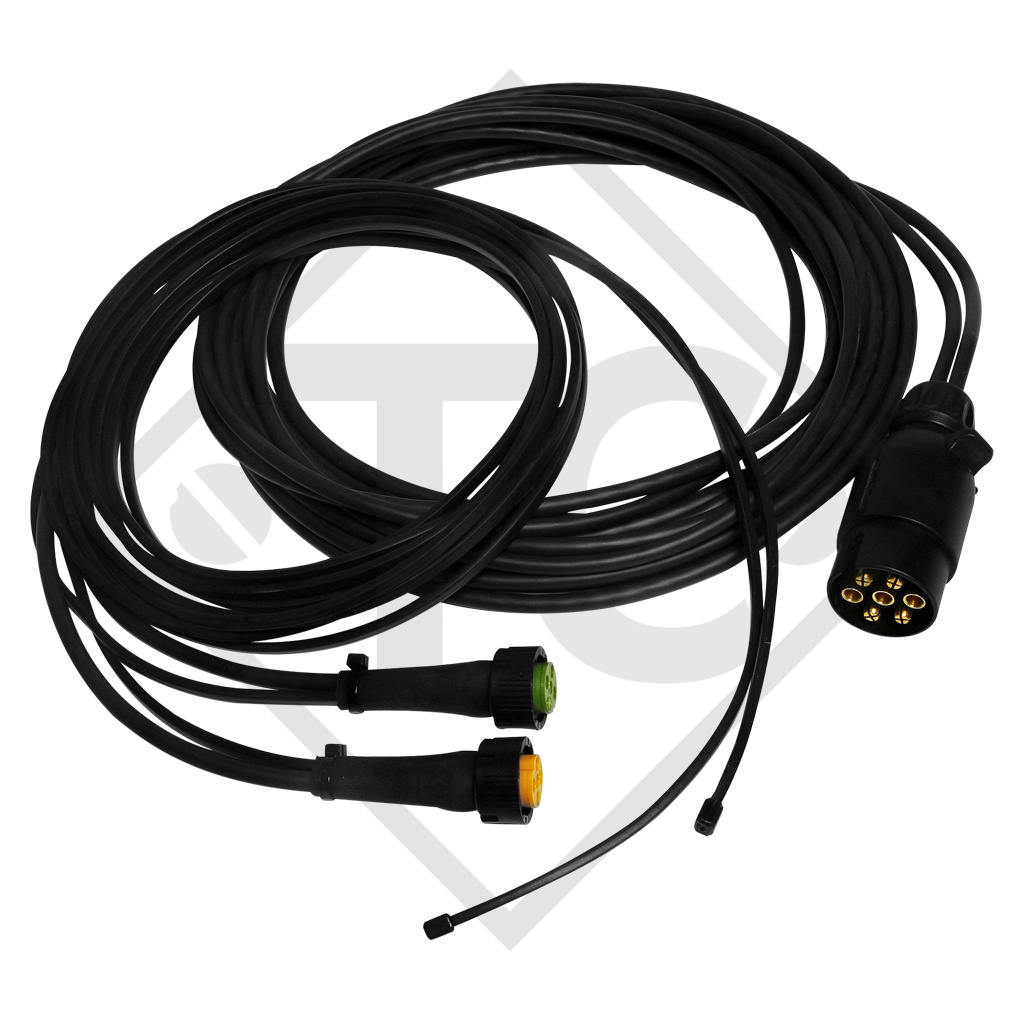 Connection cable 7-pin bayonet, main cable 6.0m, with 2 DC extensions 0.2m