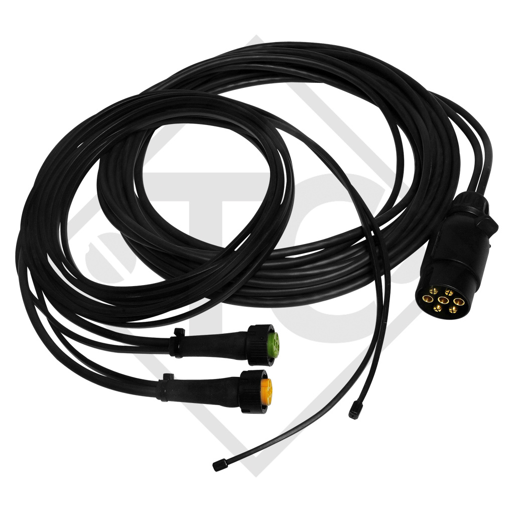 Connection cable 7-pin bayonet, main cable 7.0m, with 2 DC extensions 4.7m