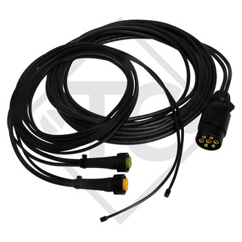 Connection cable 7-pin bayonet, main cable 9.5m, with 2 DC extensions 0.2m