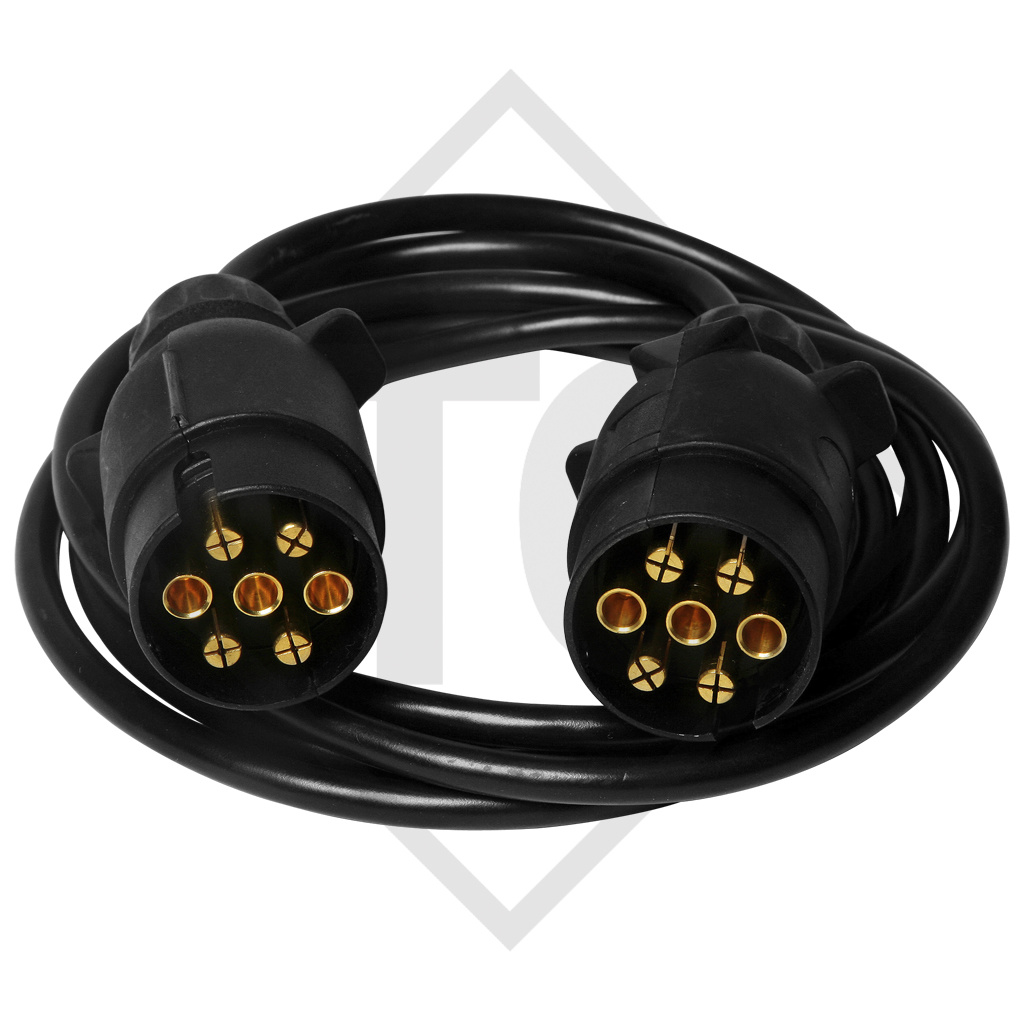 Connection cable with 2x 7-pin connector DIN ISO 1724