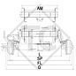 Assale frenato SWING 1350kg tipo di assale CB 1354, 46.25.379.185