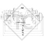 Essieu SWING  V-TEC 1500kg freiné type d'essieu SCB 1505, 46.27.379.915, 4013635