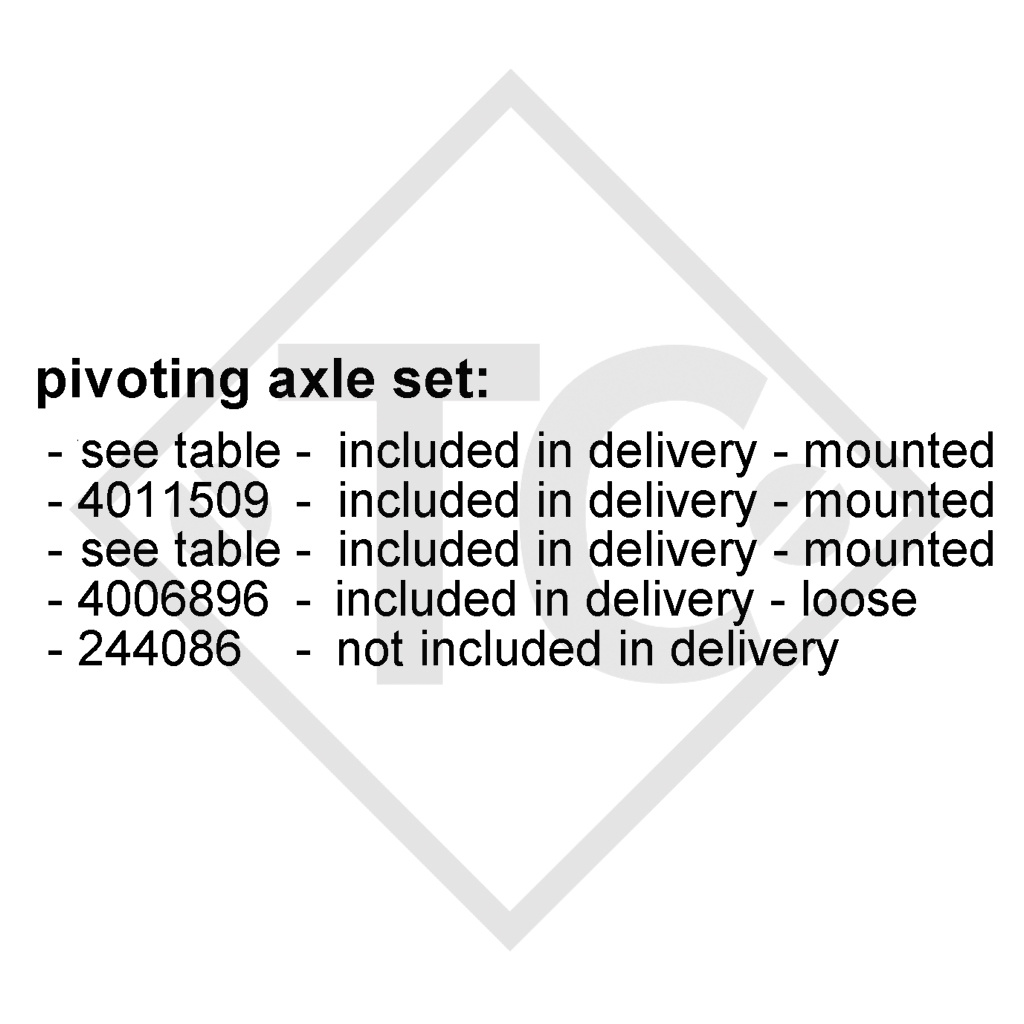 Achse gebremst absenkbar 1800kg Achstyp CB 1805, 46.31.368.063
