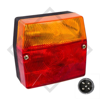 Tail light Minipoint incl. illuminants, 23-0300-507 with number plate light