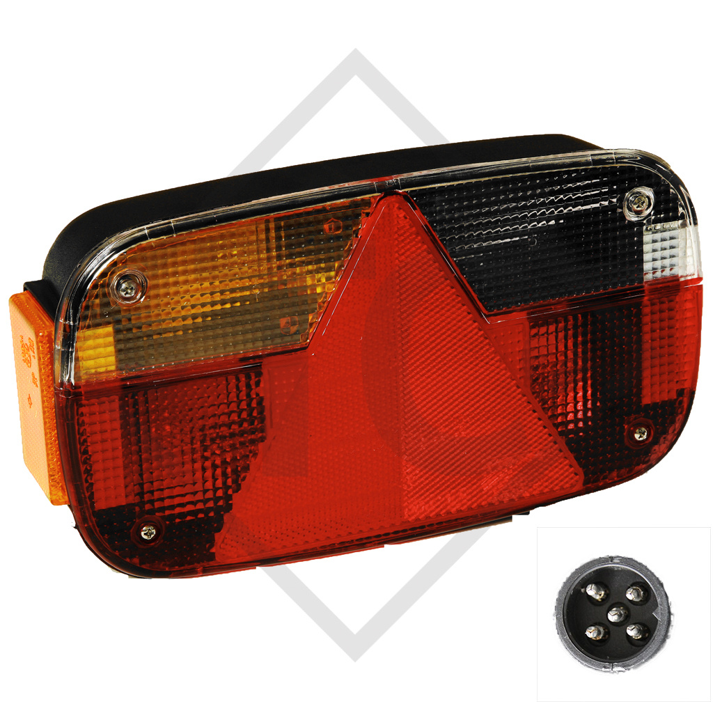 Tail light Multipoint 3 incl. illuminants, left 24-8000-007