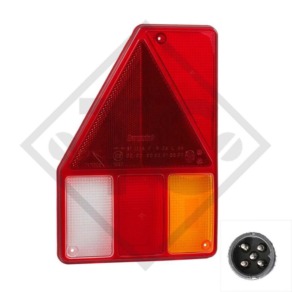 Tail light Earpoint 1 incl. illuminants, left 24-4007-007