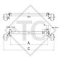 Braked axle 450kg BASIC axle type B 700-5