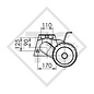 Braked axle 1000kg EURO1 axle type DELTA SI-N 10, DETHLEFFS