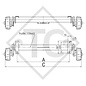 Achse gebremst 1800kg BASIC Achstyp B 1800-9, Humbaur 1903099A