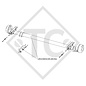 Braked axle SWING 1500kg axle type CB 1505, 46.27.379.776