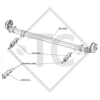 Eje con freno SWING 1500kg tipo de eje CB 1505, 46.27.379.776