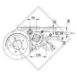 Braked axle SWING 1500kg axle type CB 1505, 46.27.379.776