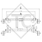 Braked axle 750kg axle type B 700-5
