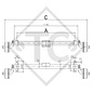 Eje con freno 750kg BASIC tipo de eje B 700-5