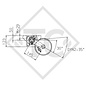 Braked axle 750kg axle type B 700-5