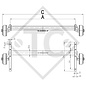 Achse gebremst 1600kg EURO Plus Achstyp B 1600-1, Sigg