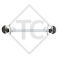 Braked axle 1100kg EURO1 axle type B 1000-5, Adria caravan