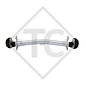 Braked axle 1700kg EURO1 axle type DELTA SI-N 14-3 with AAA (automatic adjustment of the brake pads), KNAUS