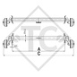 Achse gebremst 1300kg EURO Plus Achstyp B 1200-5 - Bürstner