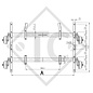 Conjuntos ejes tándem con freno 2500kg EURO COMPACT tipo de eje 2xB 1200-5, HUMBAUR