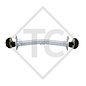 Braked axle 1000kg EURO Plus axle type Delta SI-850-10, BURSTNER caravan